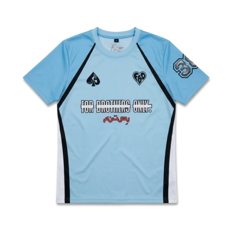 Patched Baby Blue Jersey