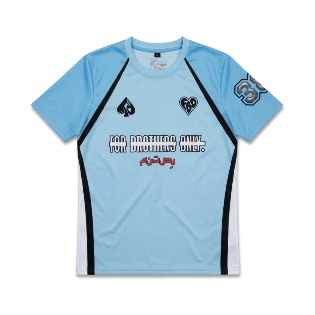 Patched Baby Blue Jersey