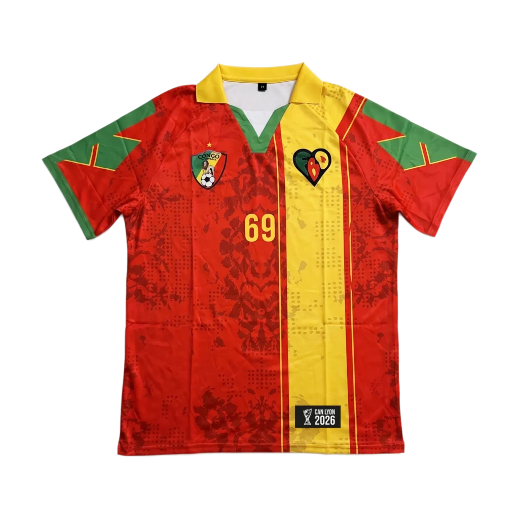 Congo AFCON 2026 jersey, front view